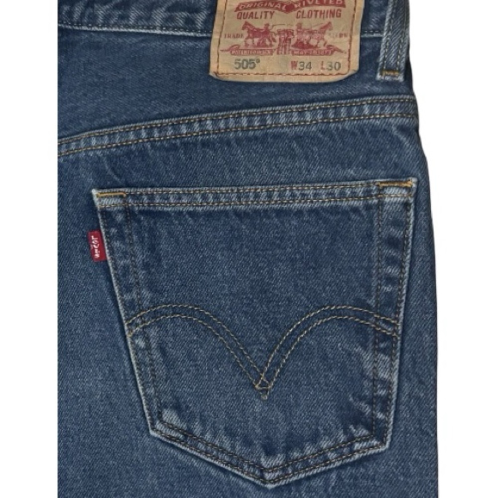 Levi's Men's Straight-Leg Jeans in Medium Blue - Picture 7 of 9